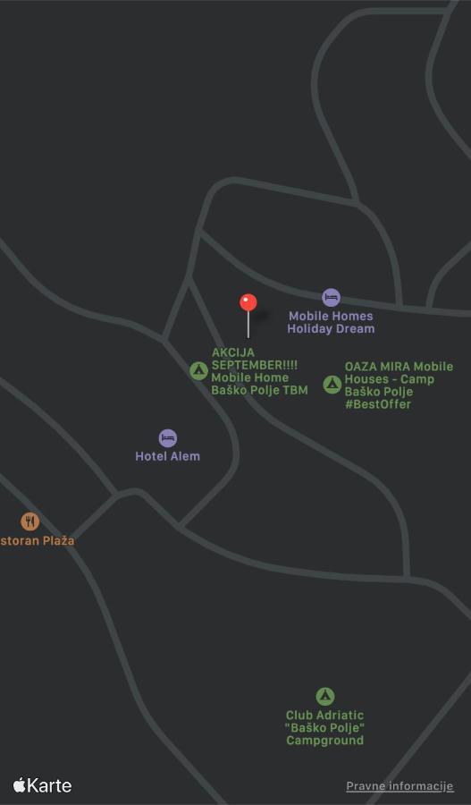 Oaza Mira Mobile Houses - Camp Basko Polje #Bestoffer Башка-Вода Екстер'єр фото