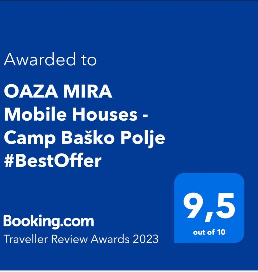 Oaza Mira Mobile Houses - Camp Basko Polje #Bestoffer Башка-Вода Екстер'єр фото